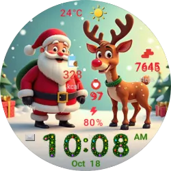 Santa and Rudolf