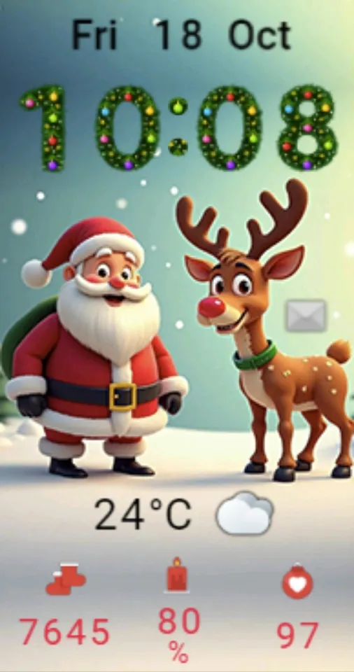 Santa and Rudolf